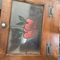 Solid Wood Garbage Bin With Apple 🍎 Design 