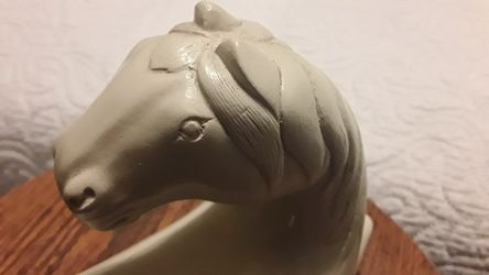 Ceramic Vintage White Horse 