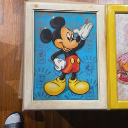 Micky Mouse and Miny Mouse Picture Frames  In good Condiction 