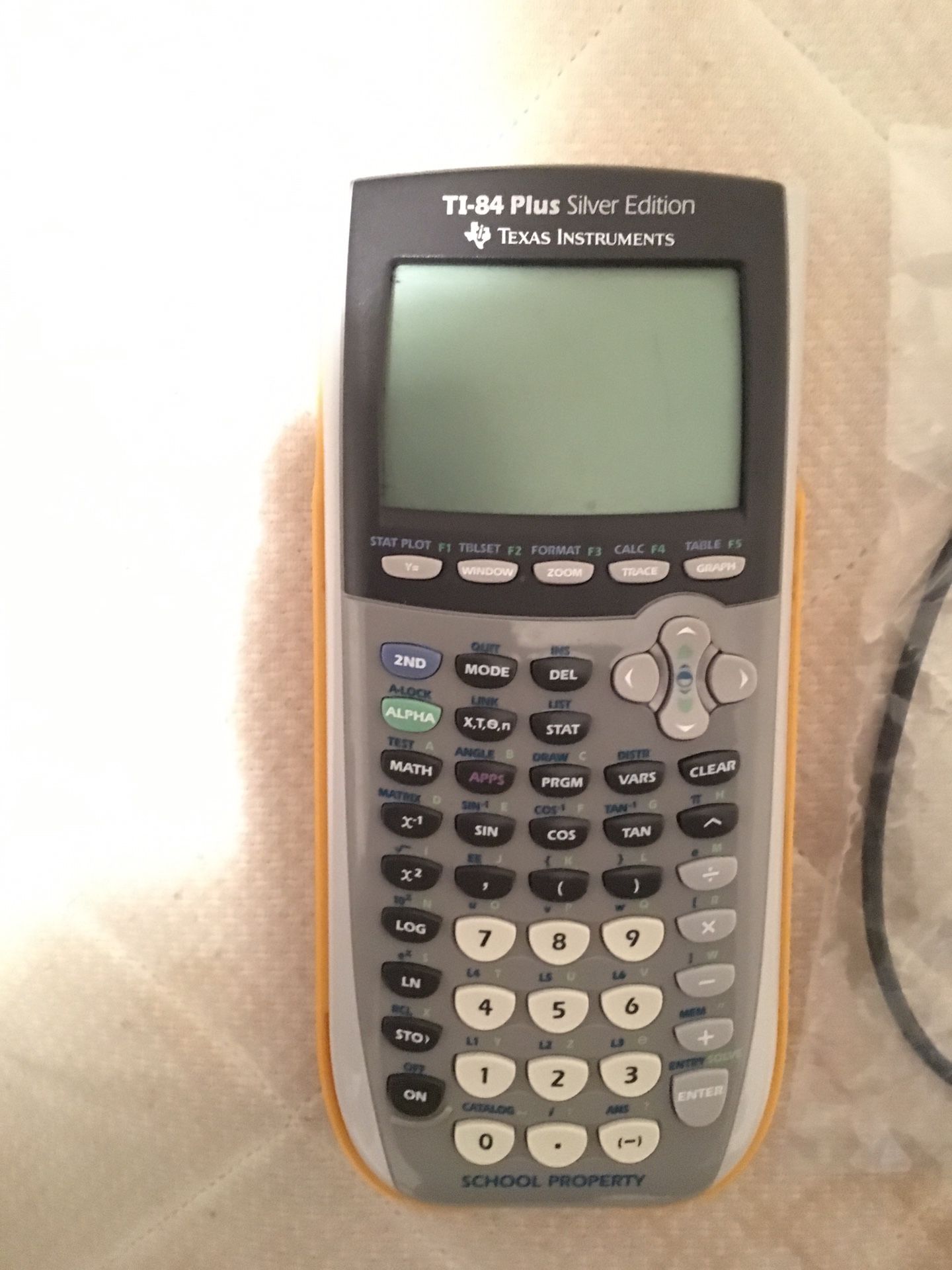 Texas Instruments TI-84 Plus Silver Edition Graphing Calculator - Yellow