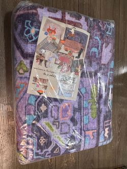 8’ x 10’ Vintage Washable Area Rug – Purple | Soft ,non slip/Purple Persian Medallion