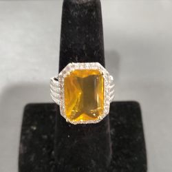 YELLOW STONE RING