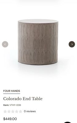 Four Hands Colorado Concrete End Table