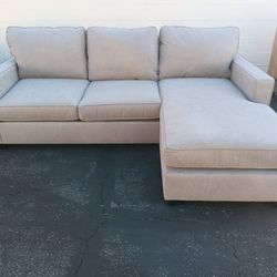 Like New: Beige Sectional Couch + Modular Chase
