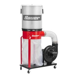 BAUER Dust Collector – Like New – 1.5 HP, 1,100 CFM