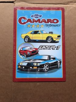 Camaro USA-1 Tin Sign