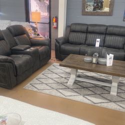 Promotion Of The Month!! Sofa And Love Seat With Recliners 