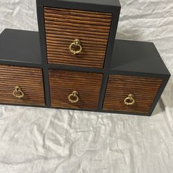 Writing desk drawer/cabinet storage
