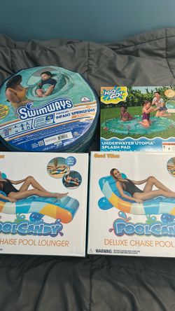NIB summer water loungers/ splash pads/ floaters