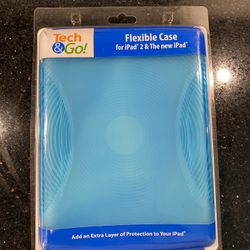 Tech & Go Flexible Case For Ipad 2 & The New iPad BLUE