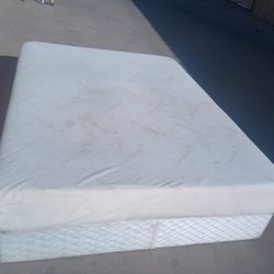 Queen Tempurpedic Memory Foam Mattress And Box Spring 