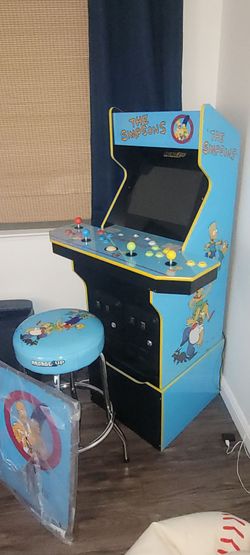 1up Arcade Machine Simpsons