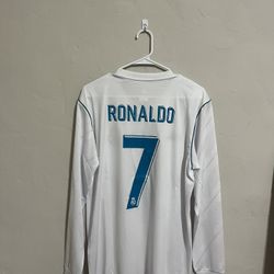 Real Madrid 2017-18 Home Ronaldo Jersey XL