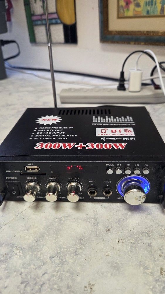 Stereo Audio Power Amplifier 300w Radio BT-298A