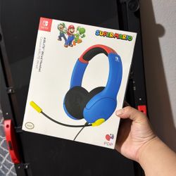 Super Mario air lite wired head set