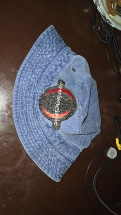 a perfect circle Buckethat Denim