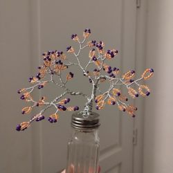 Handmade Wire Beads Tree Decor