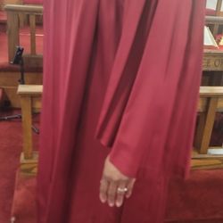 Burgundy choir robes