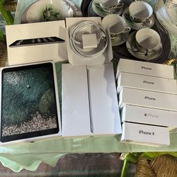 Empty iPhone/iPad Boxes And iPad 10w USB Power Adapter 