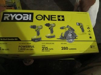 Ryobi 18V ONE+ 4-Tool Combo Kit