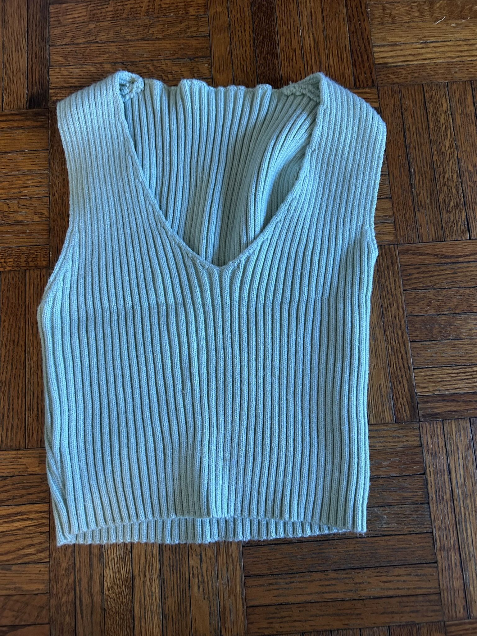Green Sweater Vest- Small