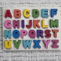 Alphabet wooden puzzle for toddlers