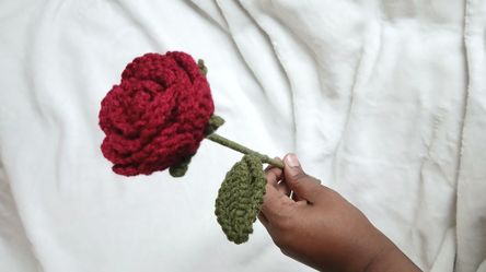 Crochet Rose Forever Flower