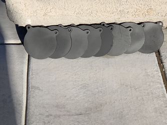 8 @ 6” X 1/4” Plinking pew pew plates