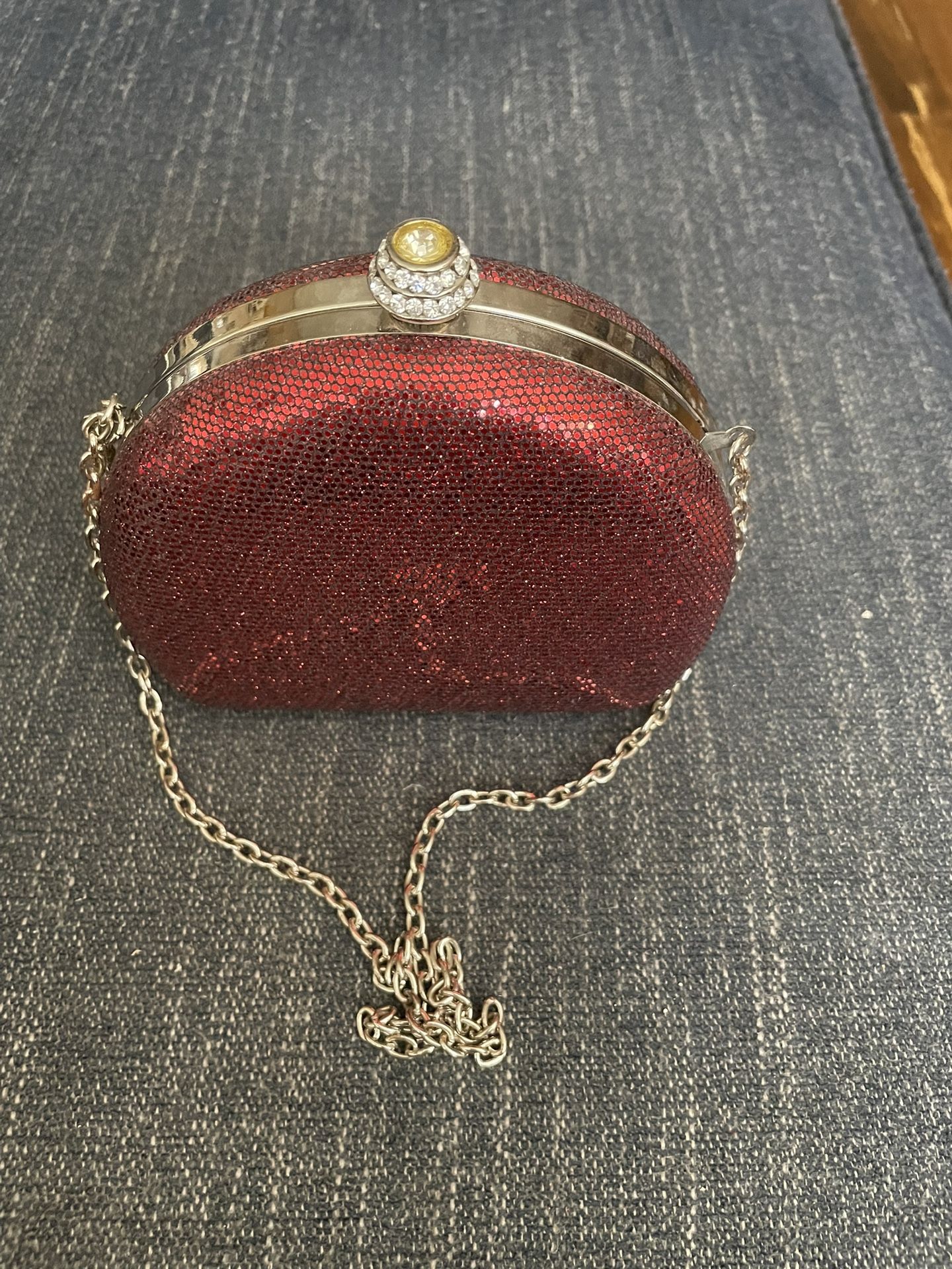 Red Sparkly Evening Bag