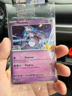 Mewtwo Pokémon 30th Anniversary Promo Card