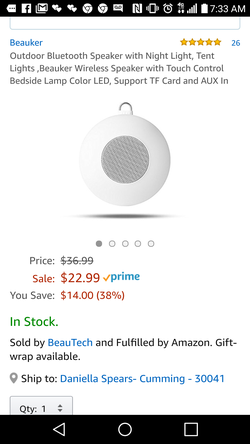 Bluetooth outdoor speaker. Brand new.
