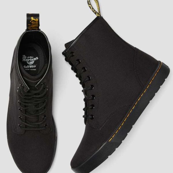 cairo canvas lace up boots