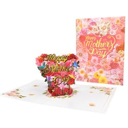 Mother's Day 3D Pop-up Greeting Card with Envelope