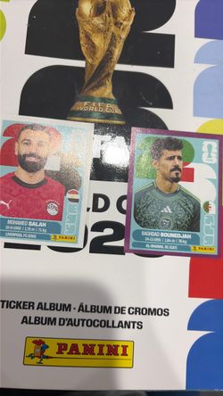 Panini FIFA World Cup Stickers – Salah & Bounedjah