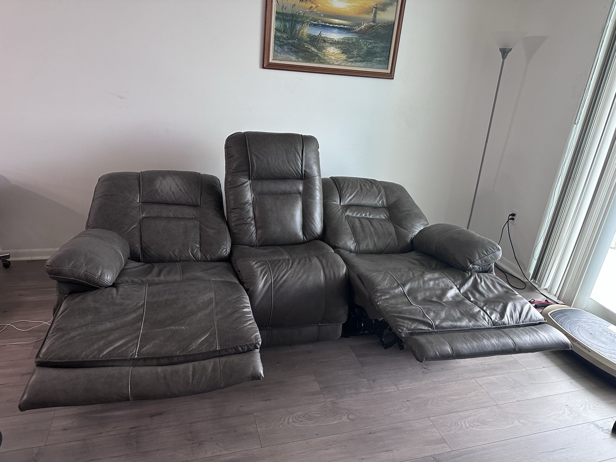 Nice Electric Recliner Leater Asley Furniture