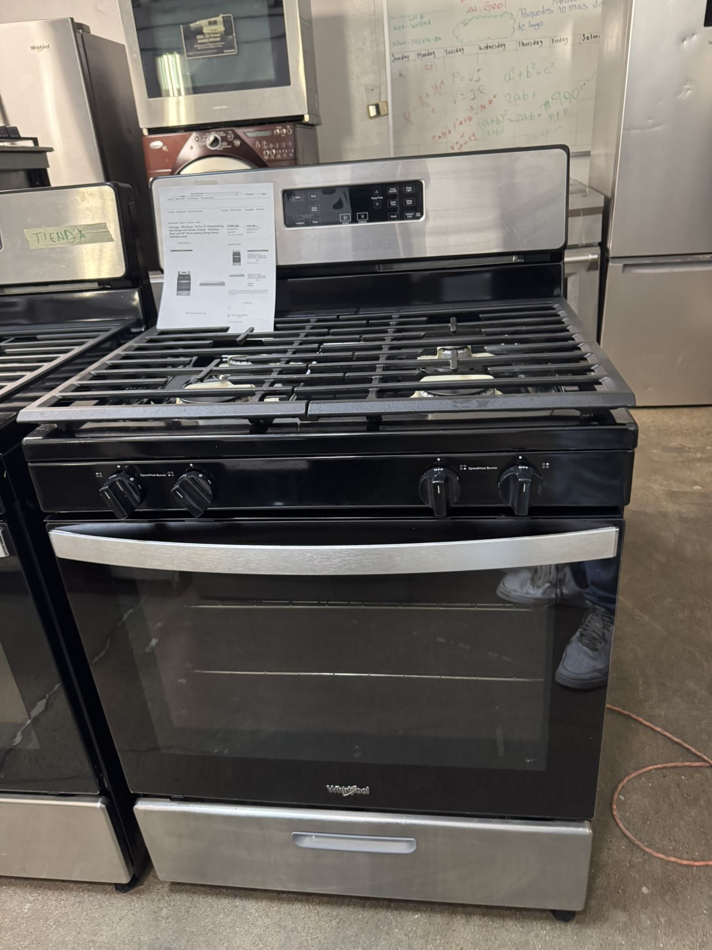 Whirlpool 30” 4 Burner Gas Range