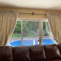 Decorative curtain rods and accessories