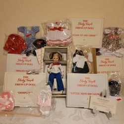 Shirley Temple Porcelain Doll and Movie Costumes 