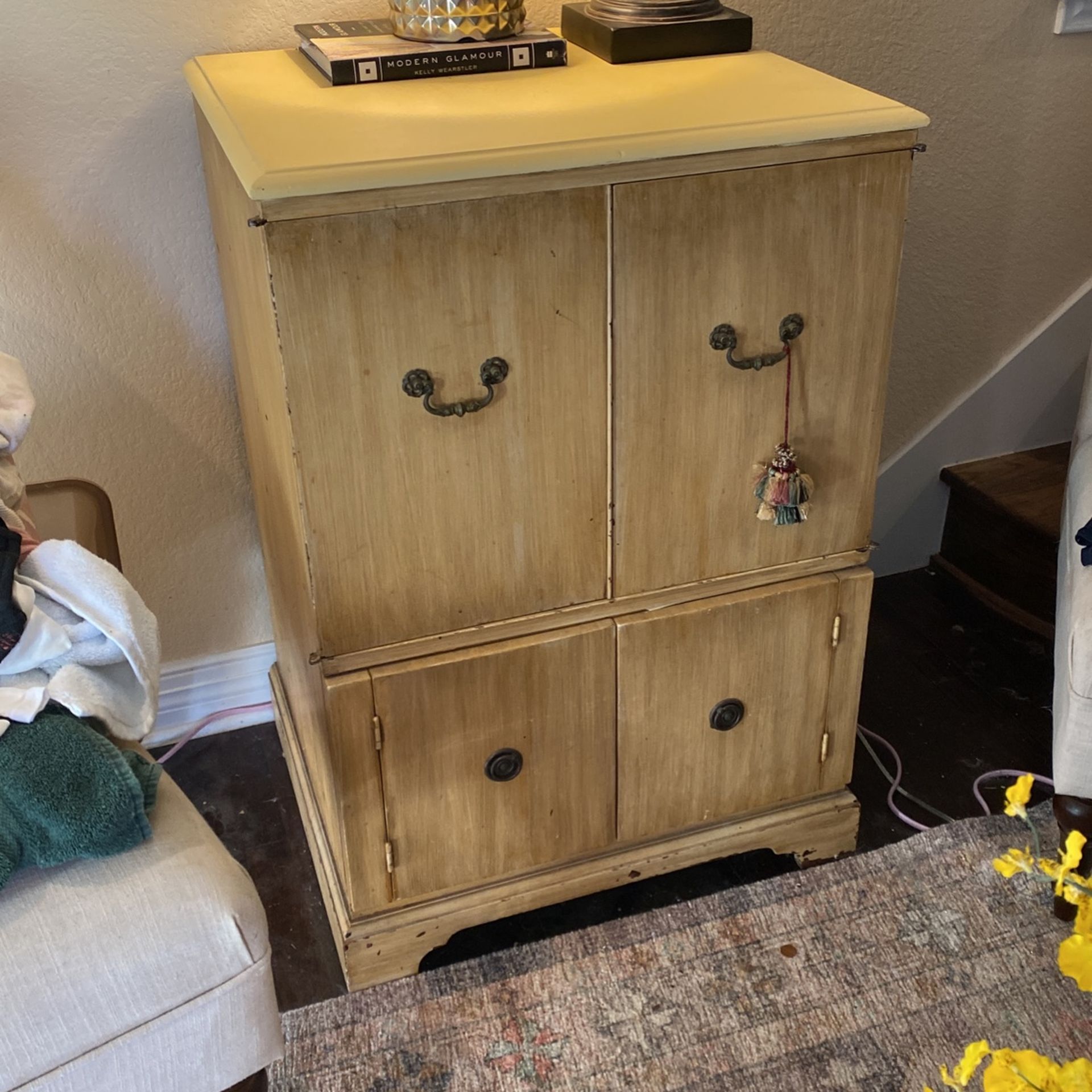 antique small armoire 