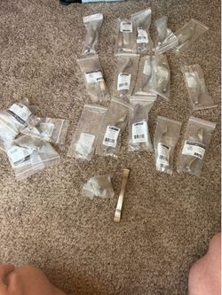 15 cabinet / drawer handles( Satin nickel)and 6 knobs