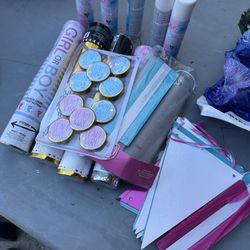 Gender reveal supplies