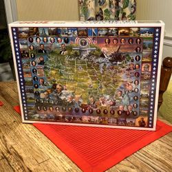 Vintage White Mountain United States Presidents Puzzle 1000 piece NEW SEALED 2003 - Compare @$35
