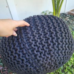 Round Pouf Foot Stool Ottoman