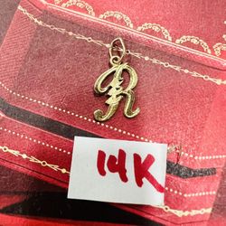 14K Letter R