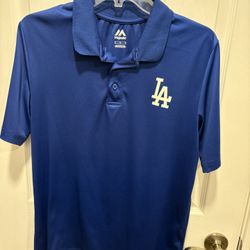 Men’s Size Medium LA Dodgers Polo Shirt Top - Sports Baseball - Simi Valley