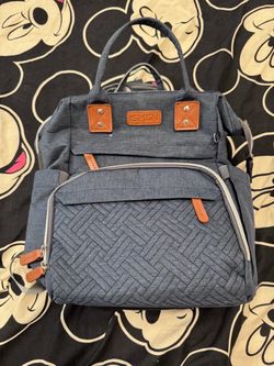 Blue diaper bag