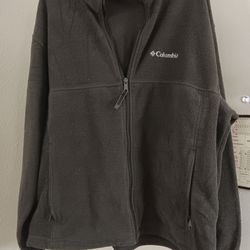 Men's Columbia Fleece Jacket, Size XL, Black