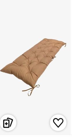 Tufted Bench Cushion with Ties
