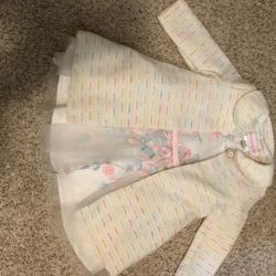 Fancy Baby Dress & Coat 3-6months