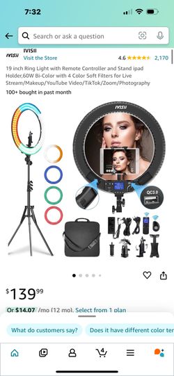 Ivissi 19” Ring Light